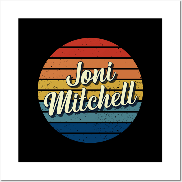 Joni Vintage Retro Circle Wall Art by DorothyMayerz Base